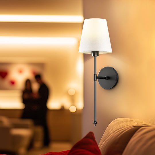 WIRELESS WALL SCONCE (SET OF 2 + 2 BULBS INCLUDED)