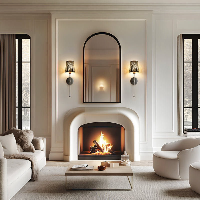 Black Metallic Tree Shades (Set of 2)