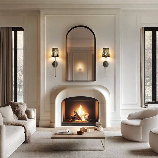 Black Metallic Tree Shades (Set of 2)