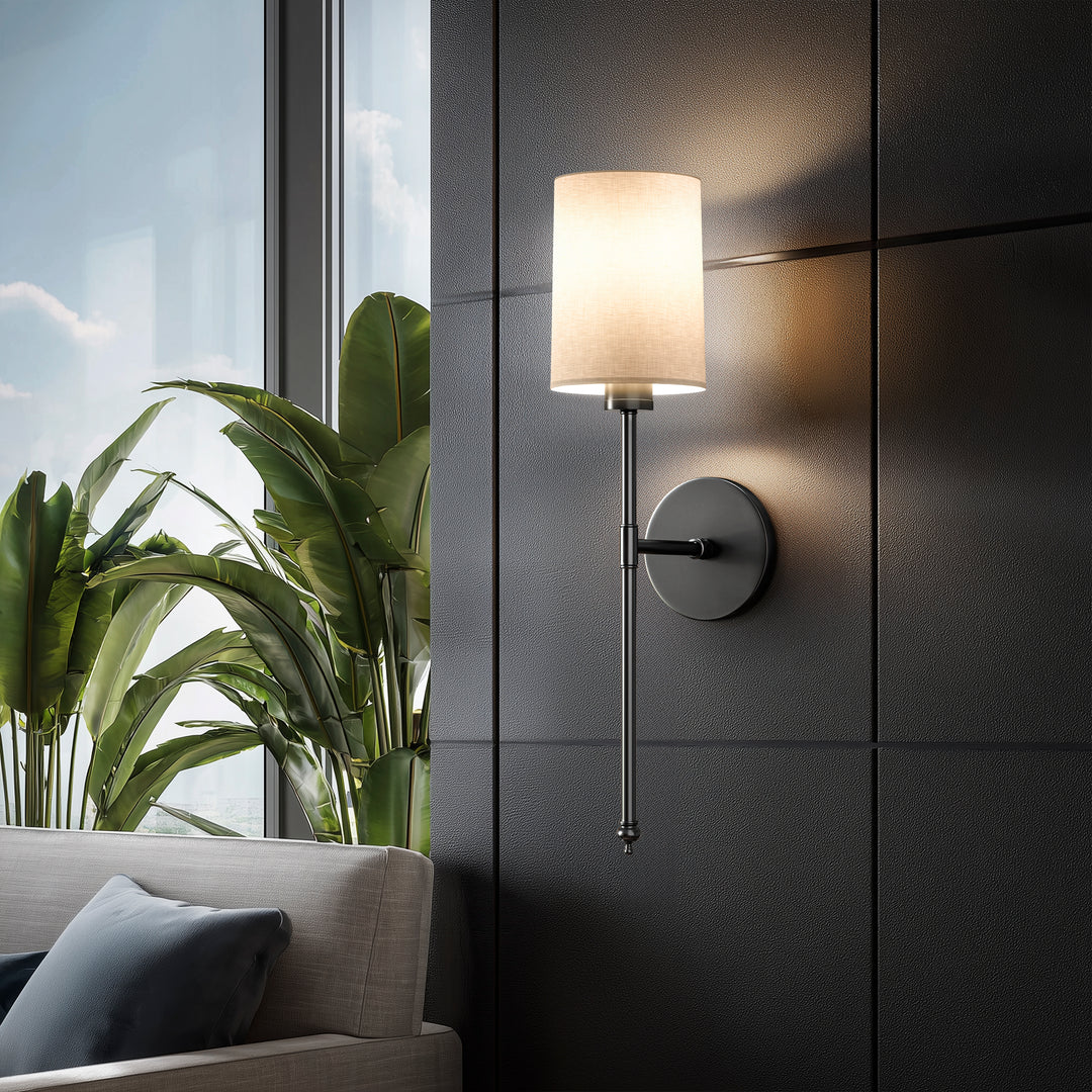 WIRELESS CYLINDRICAL WALL SCONCES (SET OF 2)