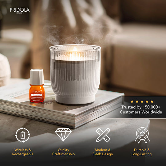 FLAMELESS CANDLE WITH DIFFUSER