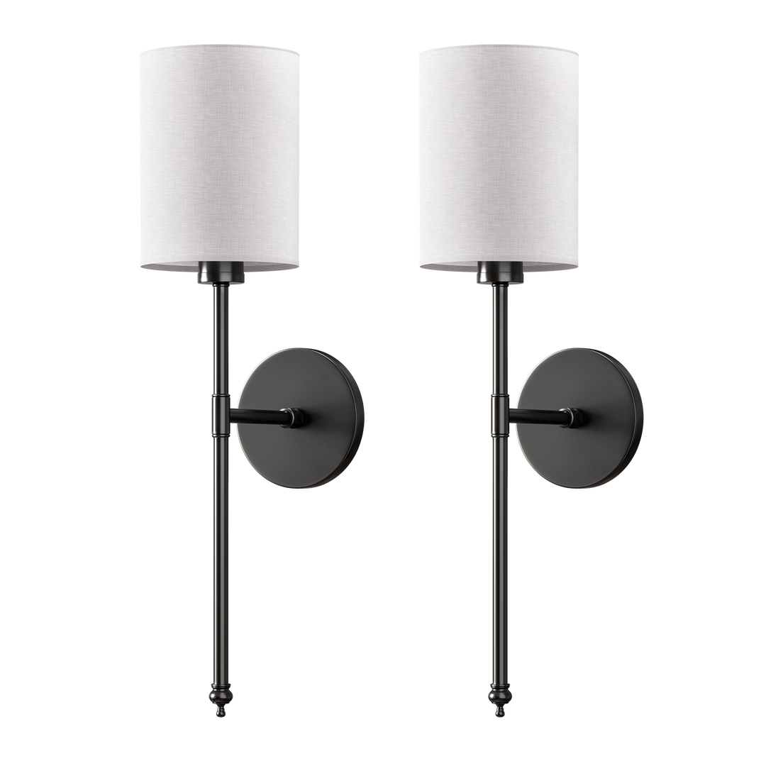 WIRELESS CYLINDRICAL WALL SCONCES (SET OF 2)
