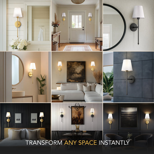 WIRELESS WALL SCONCES (SET OF 2)