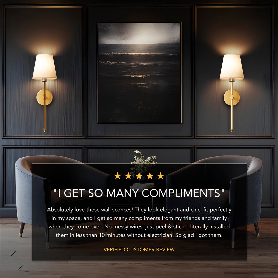 WIRELESS WALL SCONCES ( SET OF 2 )