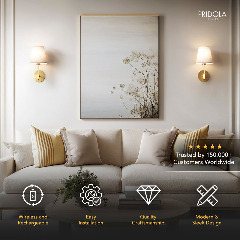 MODERN WIRELESS WALL SCONCE