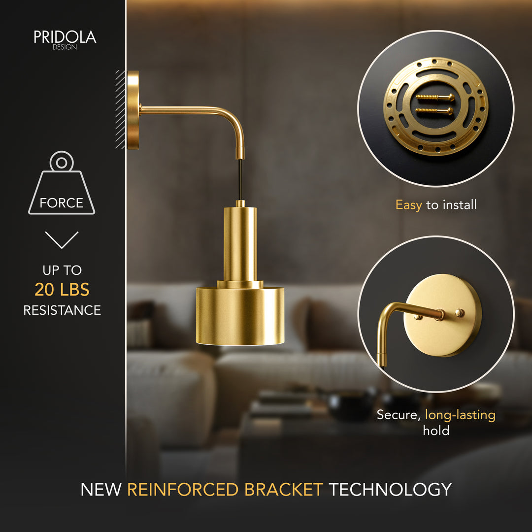 GLOWDROP WIRELESS WALL SCONCES (SET OF 2 + 2 BULBS FREE)