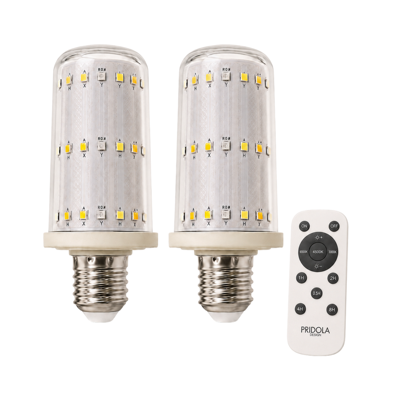 PRIDOLA WIRELESS RECHARGEABLE  LIGHT BULBS PRO (SET OF 2)